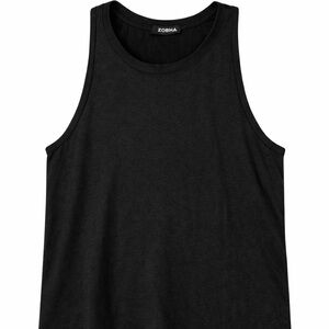 Zobha Classic Black Sleeveless Top